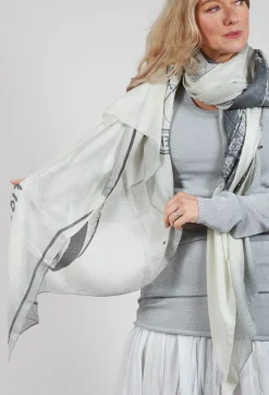 Oversized Print Scarf in Galaxy Print