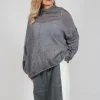 Oversized Sheer Knit in Asteroid Sparkle