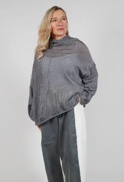Oversized Sheer Knit in Asteroid Sparkle