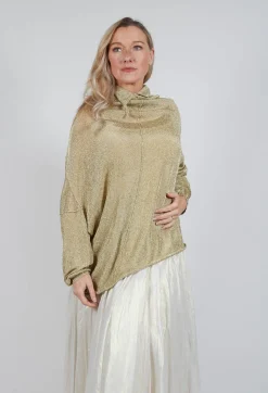 Oversized Sheer Knit in Gold