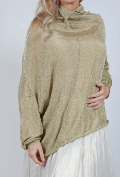 Oversized Sheer Knit in Gold