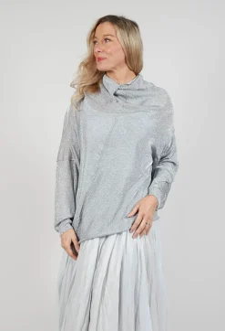 Oversized Sheer Knit in Moon Sparkle