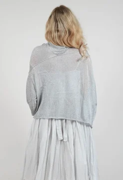 Oversized Sheer Knit in Moon Sparkle