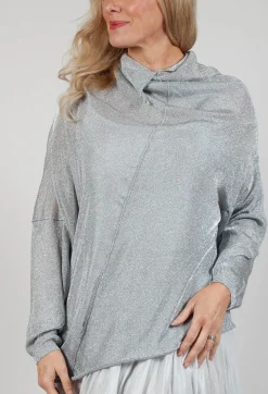 Oversized Sheer Knit in Moon Sparkle