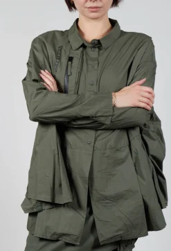 Oversized Shirt in Camp Print