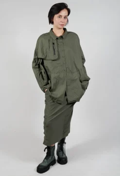 Oversized Shirt in Camp Print