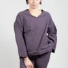 Oversized Shirt in Melanzana