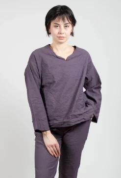 Oversized Shirt in Melanzana
