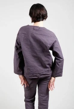 Oversized Shirt in Melanzana