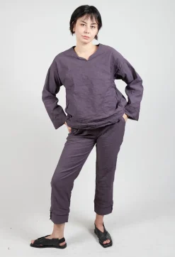 Oversized Shirt in Melanzana