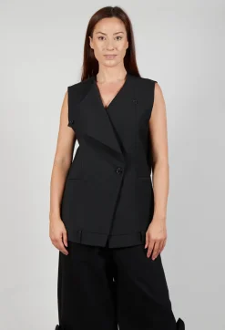 Oversized Waistcoat in Nero