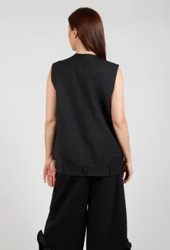 Oversized Waistcoat in Nero