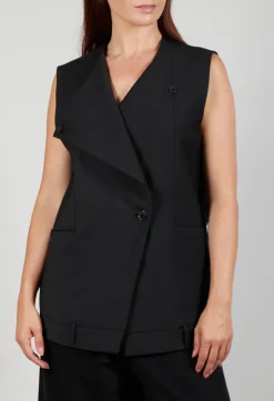 Oversized Waistcoat in Nero