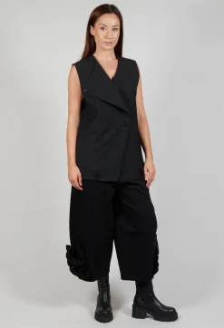 Oversized Waistcoat in Nero