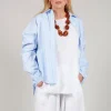 Oxford Shirt in Striped Blue