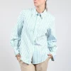 Oxford Striped Shirt in Kiwi