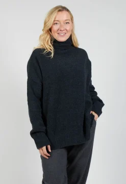 Pablo Knitted Jumper in Phantom Grey