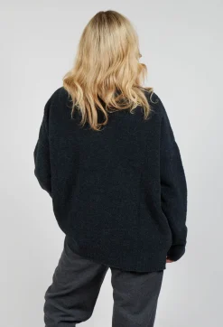 Pablo Knitted Jumper in Phantom Grey