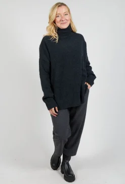 Pablo Knitted Jumper in Phantom Grey