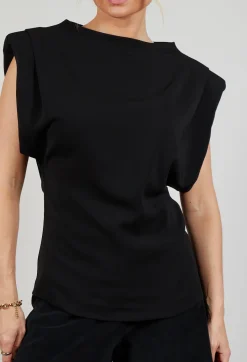 Padded Blouse in Black