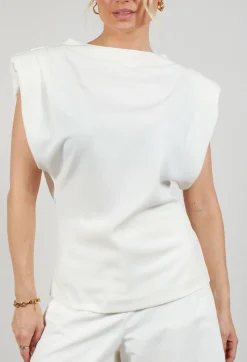 Padded Blouse in Cream