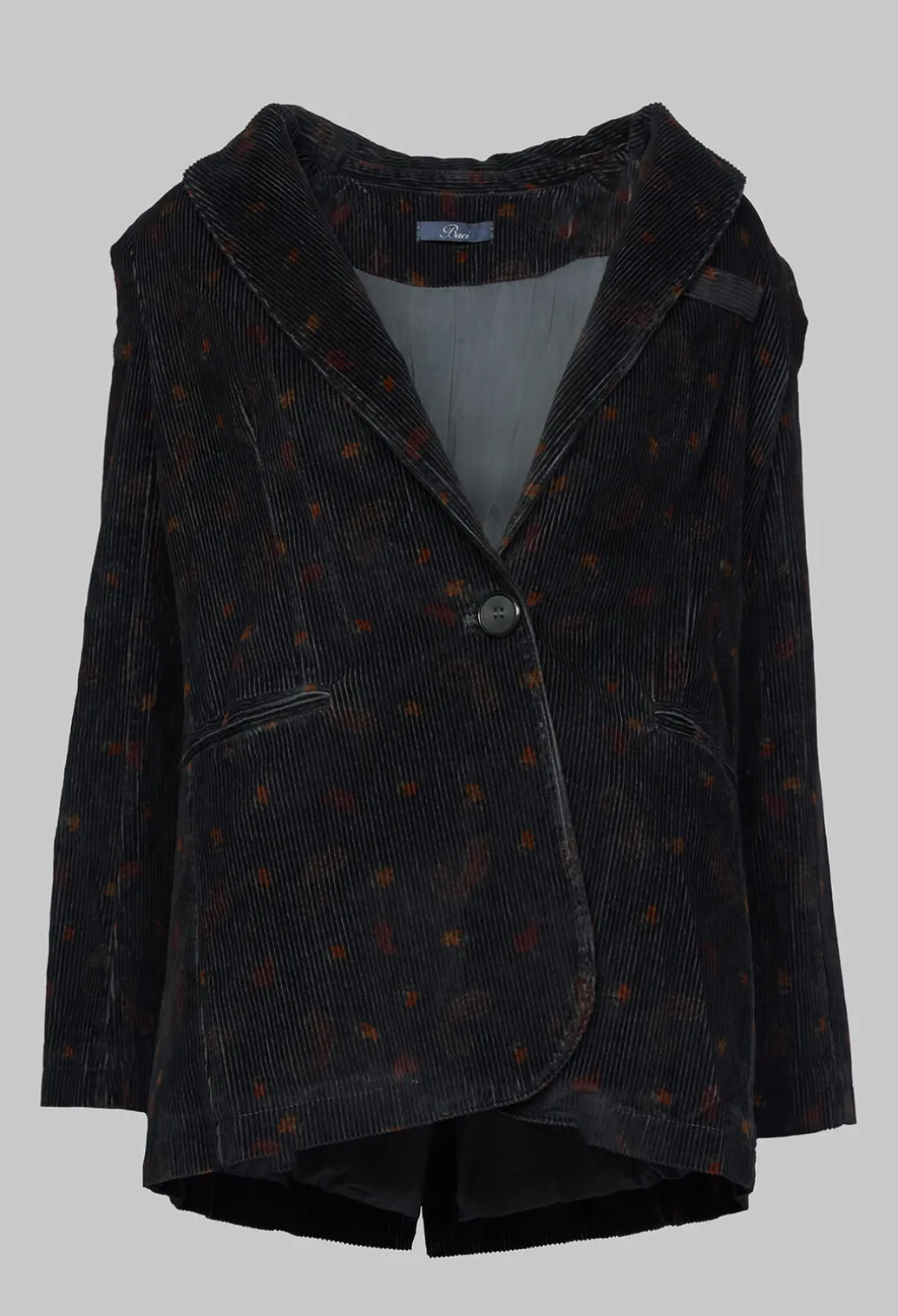 Paisley Single Button Blazer
