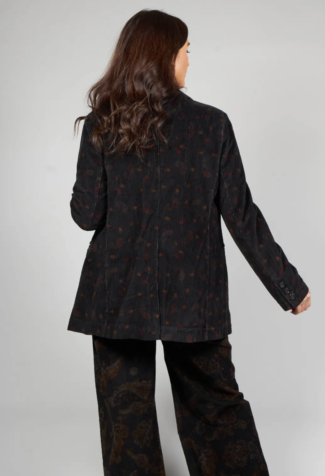 Paisley Single Button Blazer