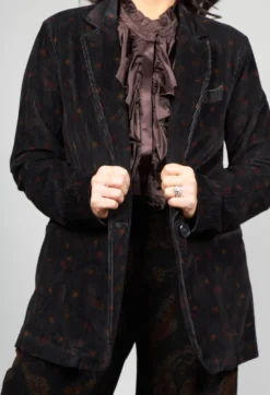 Paisley Single Button Blazer