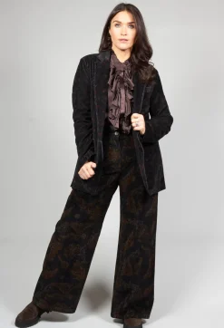 Paisley Single Button Blazer