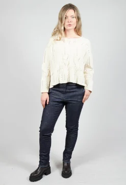 Palba Trousers in Washed Denim