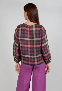 Palm Top in Purple Multicolour