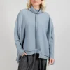 Panelled Knit Jumper in Grey