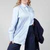 Panelled Shirt in Chianti Sky