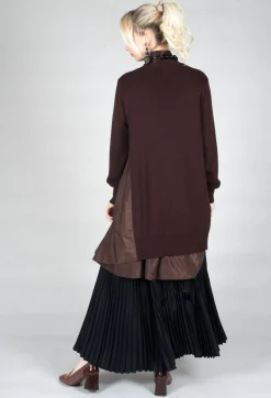 Panelled Sweater Dress in Java
