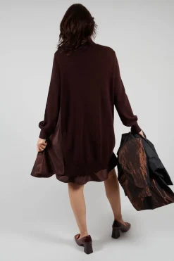 Panelled Sweater Dress in Java