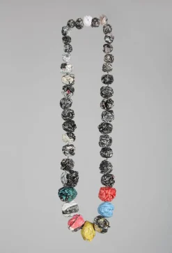 Paper Mache Beaded Necklace in Colour Mix 2