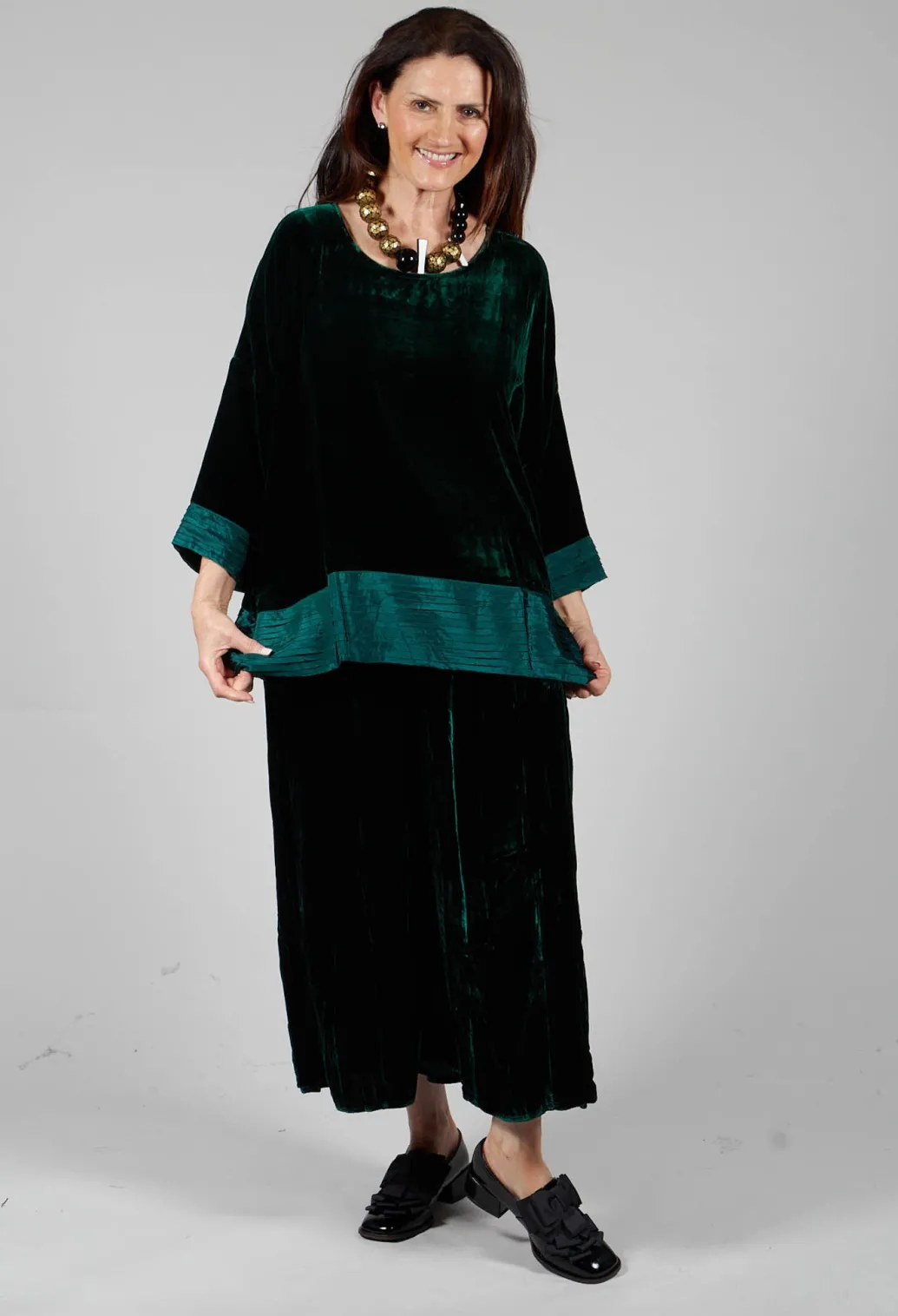 Paris Oriana Shirt in Bottle Green