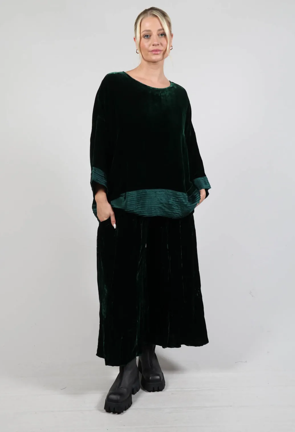 Paris Oriana Shirt in Bottle Green