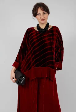 Paris Shirt in Bordeaux and Red