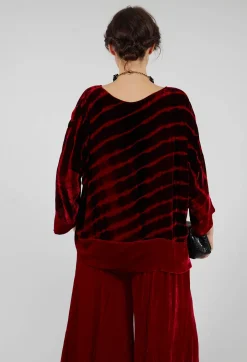Paris Shirt in Bordeaux and Red