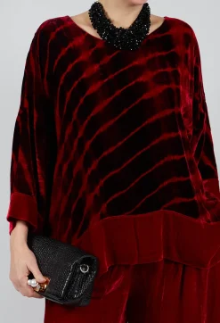 Paris Shirt in Bordeaux and Red