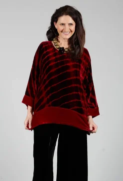 Paris Shirt in Bordeaux and Red