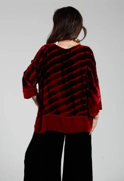Paris Shirt in Bordeaux and Red