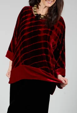Paris Shirt in Bordeaux and Red