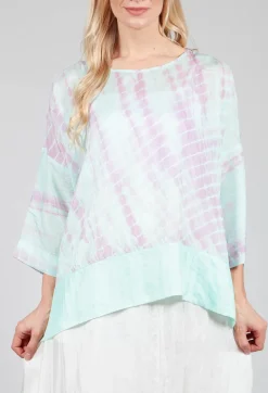 Paris Shirt in Lilla and Acqua