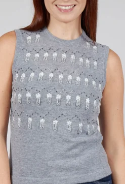 Parks Sleeveless Top in Grey