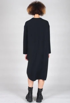 Patch Pocket Dress in Black