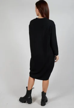 Patch Pocket Dress in Black