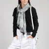 Patched Cropped Jacket in Black