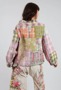 Patchwork Asher Pullover in Madras Rainbow